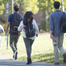 Babson College students on campus